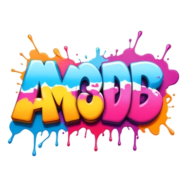 Graffiti the word Mod sticker