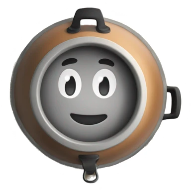 magical dutch oven with smiling face sticker