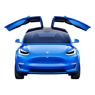 Tesla Model Y - Tesla (Model Year: 2022) (Iconic colour: Blue) sticker