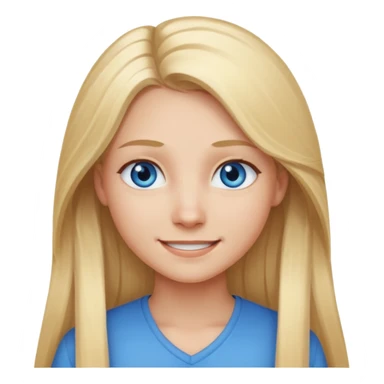 Responsibility for one's decisions and determination in the image of a smiling girl with long blond hair and she has blue eyes sticker