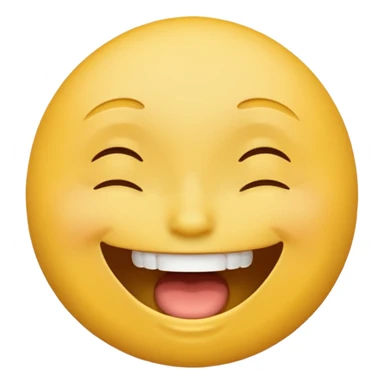 laughing face emoji, wide open mouth and closed eyes sticker