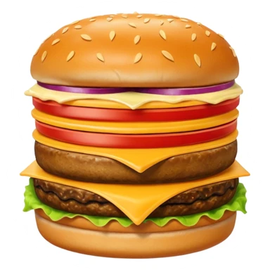 hamburguesa contenta sticker