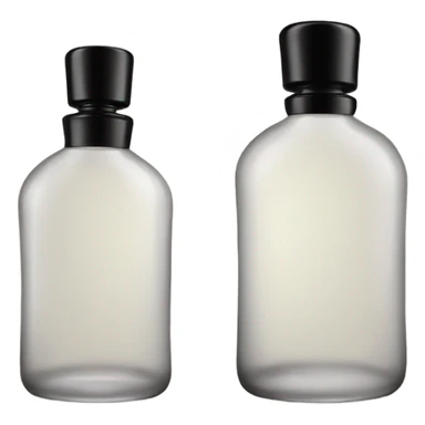 cute perfume face with black cap sticker