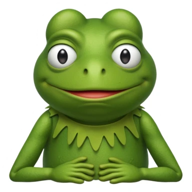 Tired Kermit frog  sticker