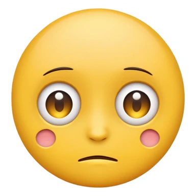 emoji with *NO* eyebrows staring into your soul  sticker