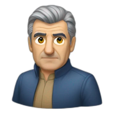 Jean Lassalle avec un gros nez sticker