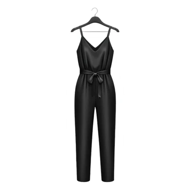black jumpsuit on hanger sticker