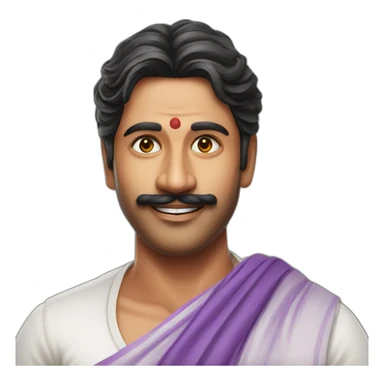 Rajkumar Kannada actor wearing dhoti sticker