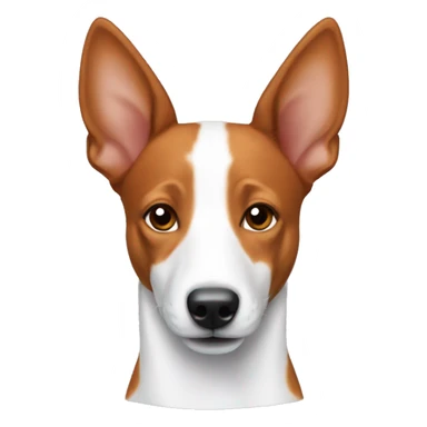 Red-haired white Basenji sticker