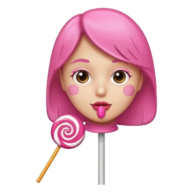 Sucking a lollipop  sticker