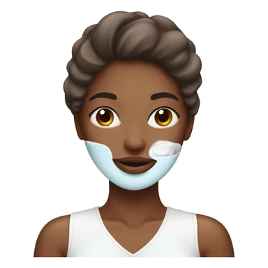 A girl doing skincare sticker
