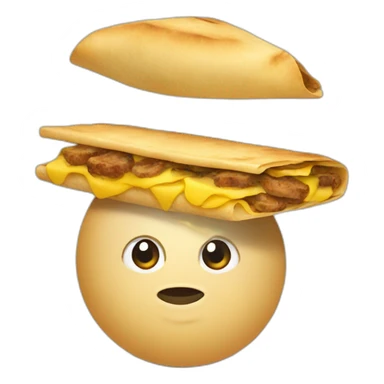 Spanish bocata with tortilla sticker