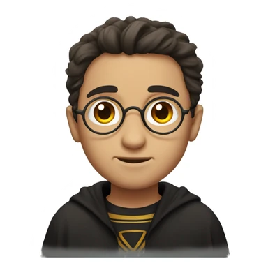 Harry potter with scar on forehead sticker