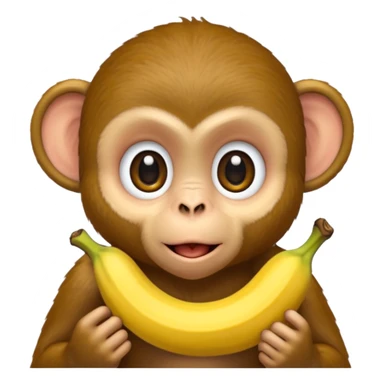 retarded looking monkey sucking a banana sticker