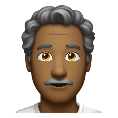 sleepy eyed man sticker