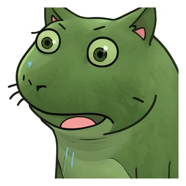 Gato llorando sticker