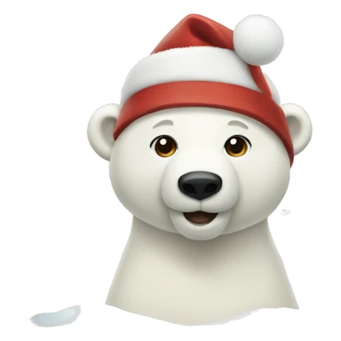 Christmas Polar bear sticker