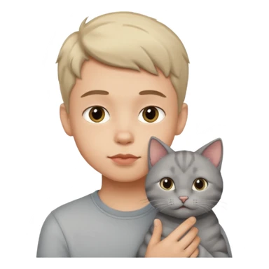 boy with lips with cat 🐱 in his mouth sticker