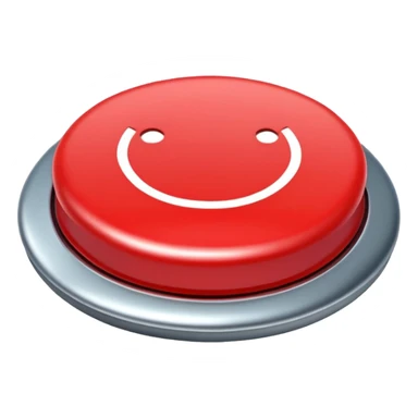 Red button ready to press sticker