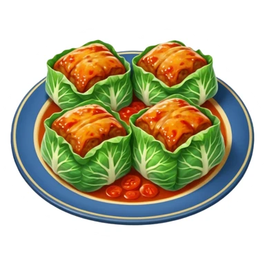 romanian dish cabbage rolls with meat emoji sticker