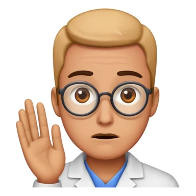 a researcher who is confusing sticker