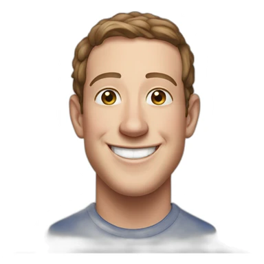 zuckerberg smile sticker