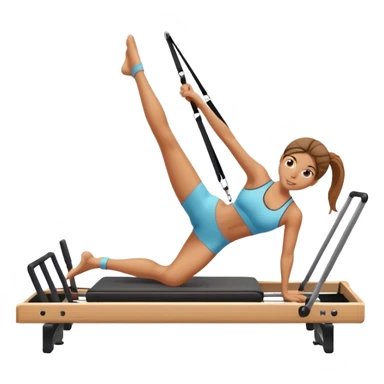 fit girl pilates reformer sticker
