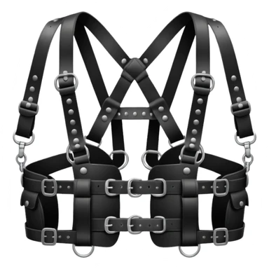 Male BDSM Chest Harness，excluding the head and the icon, keep it simple. sticker