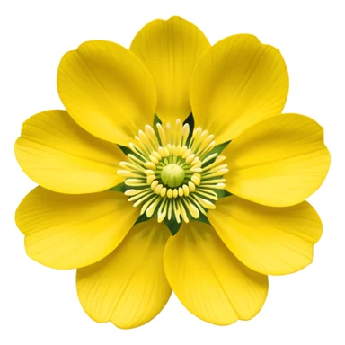 Yellow woodland anemone sticker