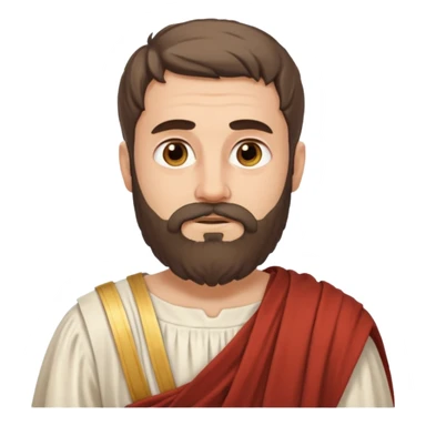 ancient greek writer with beard sticker