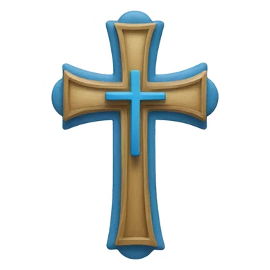 blue cross christian inspiration sticker