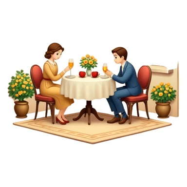 warm romantic vintage aesthetics scenery  sticker