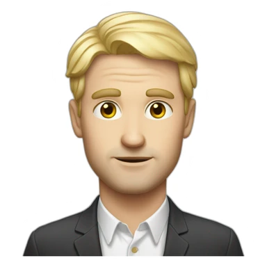 stereotypical french white man sticker