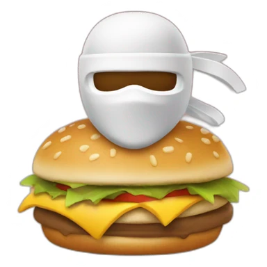Tortu ninja entrain de manger McDonald's sticker