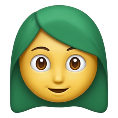 Yeşil fiyonk simli parıltılı sticker