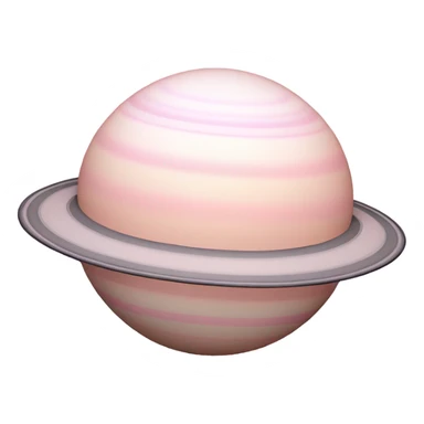 Pale pink Saturn sticker