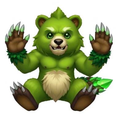 world of warcraft felbear with claws out sticker
