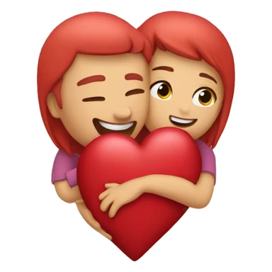 Hug heart  sticker