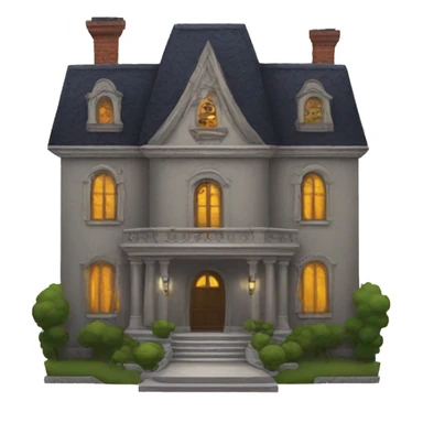 evil mansion sticker