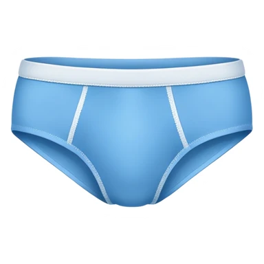 cartoon briefs underwear in blue color sticker