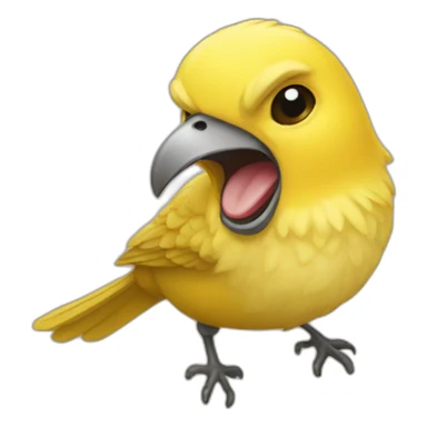 laughing canary sticker