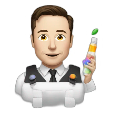 elon musk doing drugs, for educational purposes only, inclusiveness and positive, LGTBQ+ sticker
