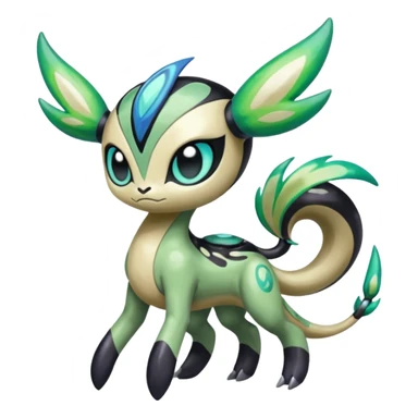 Colorful Shiny Edgy Cool Badass Painted Splashed Exotic Meloetta-Palkia-Virizion-Venom-Stitch-Fakémon-creature-hybrid sticker