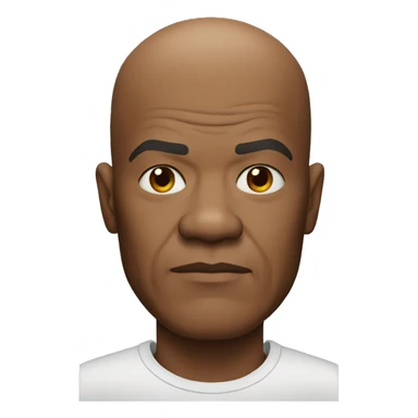 bald samuel l jackson serious wearing shirt sticker