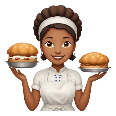Street Baker black woman  sticker