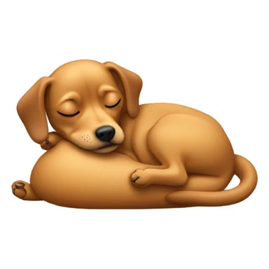 Chiweenie dog sleeping sticker