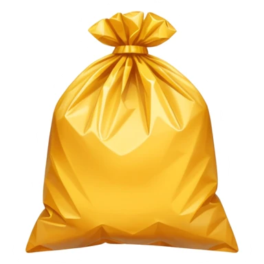 a use and throw plastic polythene bag in a simple vector style sticker