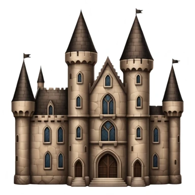 Brown dark acedamia castle sticker
