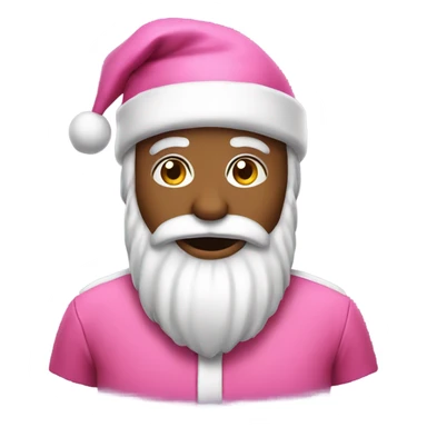 pink santa sticker