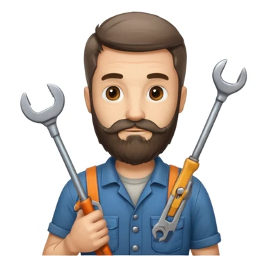 locksmith bearded sticker